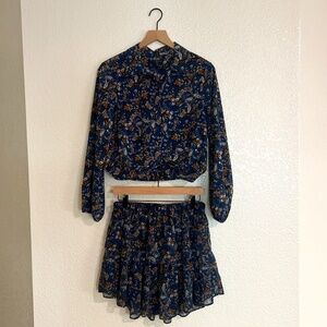 Mini Skirt & Shirt Set